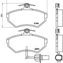 Jeu de 4 plaquettes de frein BREMBO P 85 044