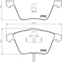 Jeu de 4 plaquettes de frein BREMBO P 85 056