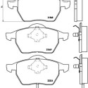 Jeu de 4 plaquettes de frein BREMBO P 85 060