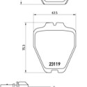 Jeu de 8 plaquettes de frein BREMBO P 85 067
