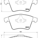 Jeu de 4 plaquettes de frein BREMBO P 85 081