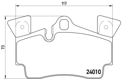 Jeu de 4 plaquettes de frein BREMBO P 85 088