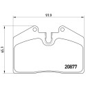 Jeu de 4 plaquettes de frein BREMBO P 85 094
