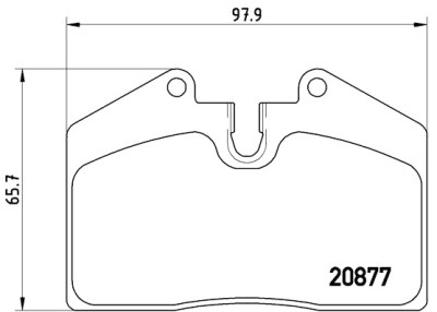 Jeu de 4 plaquettes de frein BREMBO P 85 094