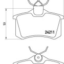 Jeu de 4 plaquettes de frein BREMBO P 85 101