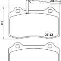 Jeu de 4 plaquettes de frein BREMBO P 85 104