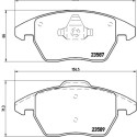 Jeu de 4 plaquettes de frein BREMBO P 85 105