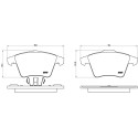 Jeu de 4 plaquettes de frein BREMBO P 85 107