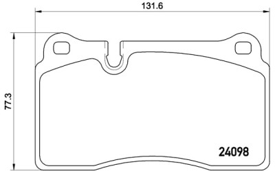 Jeu de 4 plaquettes de frein BREMBO P 85 110