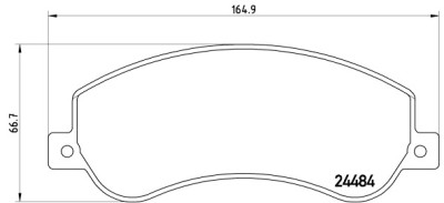 Jeu de 4 plaquettes de frein BREMBO P 85 115