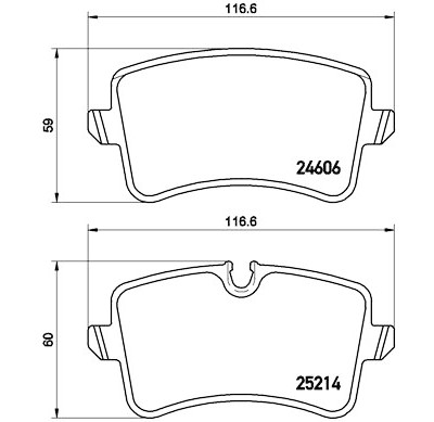 Jeu de plaquettes de frein BREMBO P 85 118
