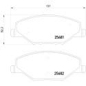 Jeu de 4 plaquettes de frein BREMBO P 85 121
