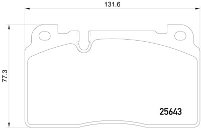 Jeu de 4 plaquettes de frein BREMBO P 85 122