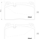 Jeu de 4 plaquettes de frein BREMBO P 85 123