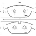 Jeu de 4 plaquettes de frein BREMBO P 85 127