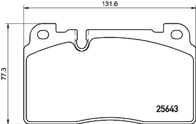 Jeu de 4 plaquettes de frein BREMBO P 85 133