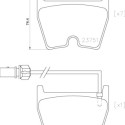 Jeu de 4 plaquettes de frein BREMBO P 85 139