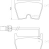 Jeu de 4 plaquettes de frein BREMBO P 85 139