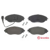 Jeu de 4 plaquettes de frein avec côté installation BREMBO P 85 144
