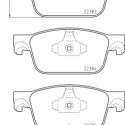 Jeu de 4 plaquettes de frein BREMBO P 85 153