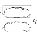 Jeu de 4 plaquettes de frein BREMBO P 85 165