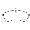 Jeu de 4 plaquettes de frein BREMBO P 85 169