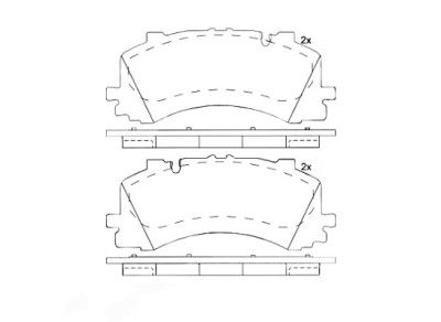 Jeu de 4 plaquettes de frein BREMBO P 85 170