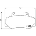 Jeu de 4 plaquettes de frein BREMBO P 86 006