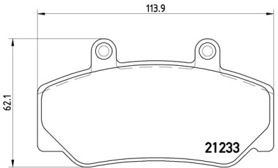 Jeu de 4 plaquettes de frein BREMBO P 86 006