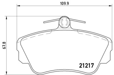 Jeu de 4 plaquettes de frein BREMBO P 86 010