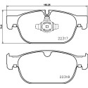 Jeu de 4 plaquettes de frein BREMBO P 86 027