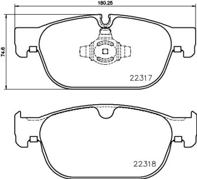 Jeu de 4 plaquettes de frein BREMBO P 86 027