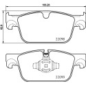Jeu de 4 plaquettes de frein BREMBO P 86 028