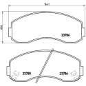 Jeu de 4 plaquettes de frein BREMBO P 99 003