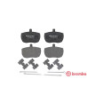 Jeu de 4 plaquettes de frein BREMBO P A6 001