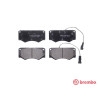 Jeu de 4 plaquettes de frein BREMBO P A6 016