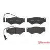 Jeu de 4 plaquettes de frein BREMBO P A6 018