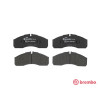 Jeu de 4 plaquettes de frein BREMBO P A6 022