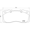 Jeu de 4 plaquettes de frein BREMBO P A6 025