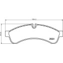 Jeu de 4 plaquettes de frein BREMBO P A6 030