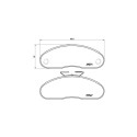 Jeu de 4 plaquettes de frein BREMBO P B7 001