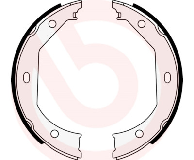 Jeu de mâchoires de frein, frein de stationnement BREMBO S 06 509