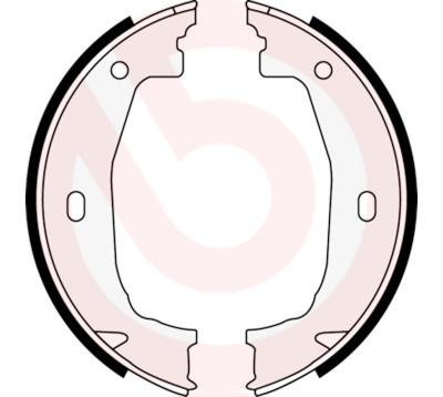 Jeu de mâchoires de frein, frein de stationnement BREMBO S 06 510