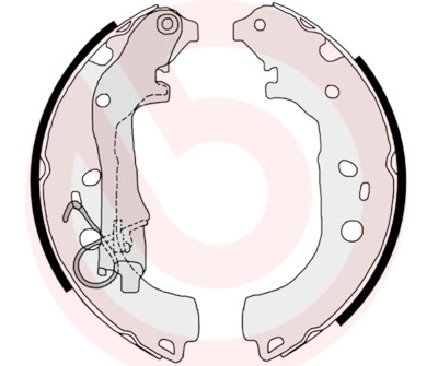 Jeu de mâchoires de frein BREMBO S 23 518
