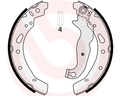 Jeu de mâchoires de frein BREMBO S 24 540