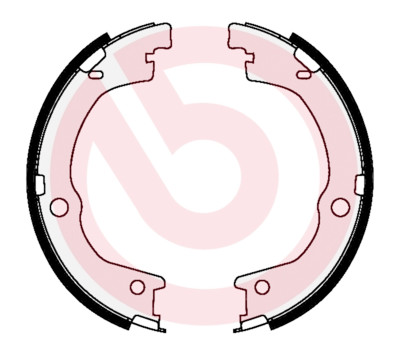 Jeu de mâchoires de frein, frein de stationnement BREMBO S 30 533