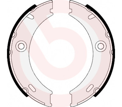 Jeu de mâchoires de frein, frein de stationnement BREMBO S 50 513