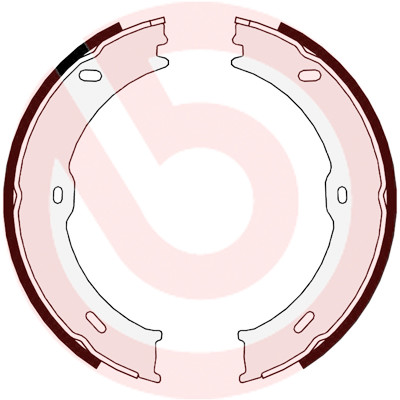 Jeu de mâchoires de frein, frein de stationnement BREMBO S 50 523
