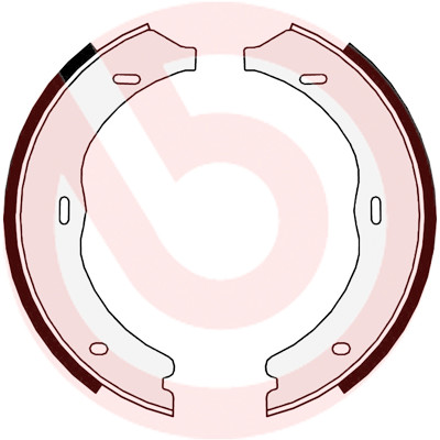 Jeu de mâchoires de frein, frein de stationnement BREMBO S 50 524