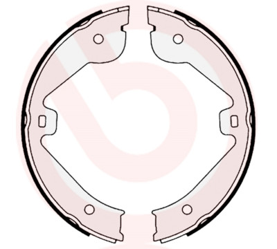 Jeu de mâchoires de frein, frein de stationnement BREMBO S 85 536
